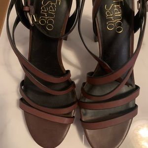Never Worn! Franco Sarto Brown Heels